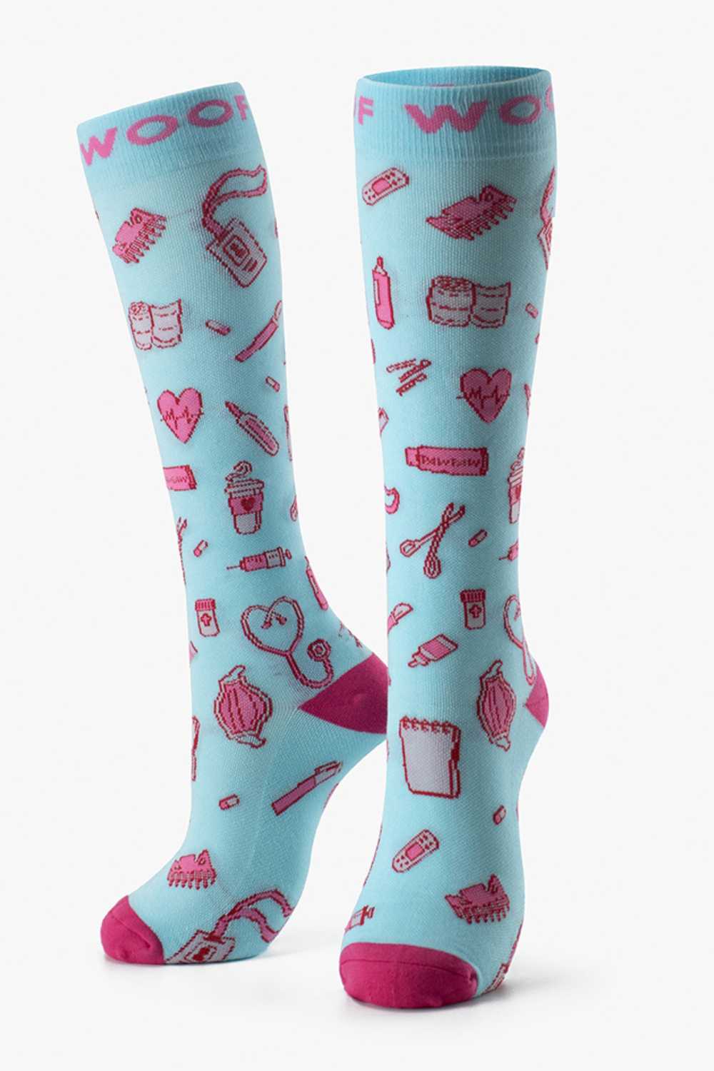 Positive Vibes Bamboo Compression Socks 6 Pack