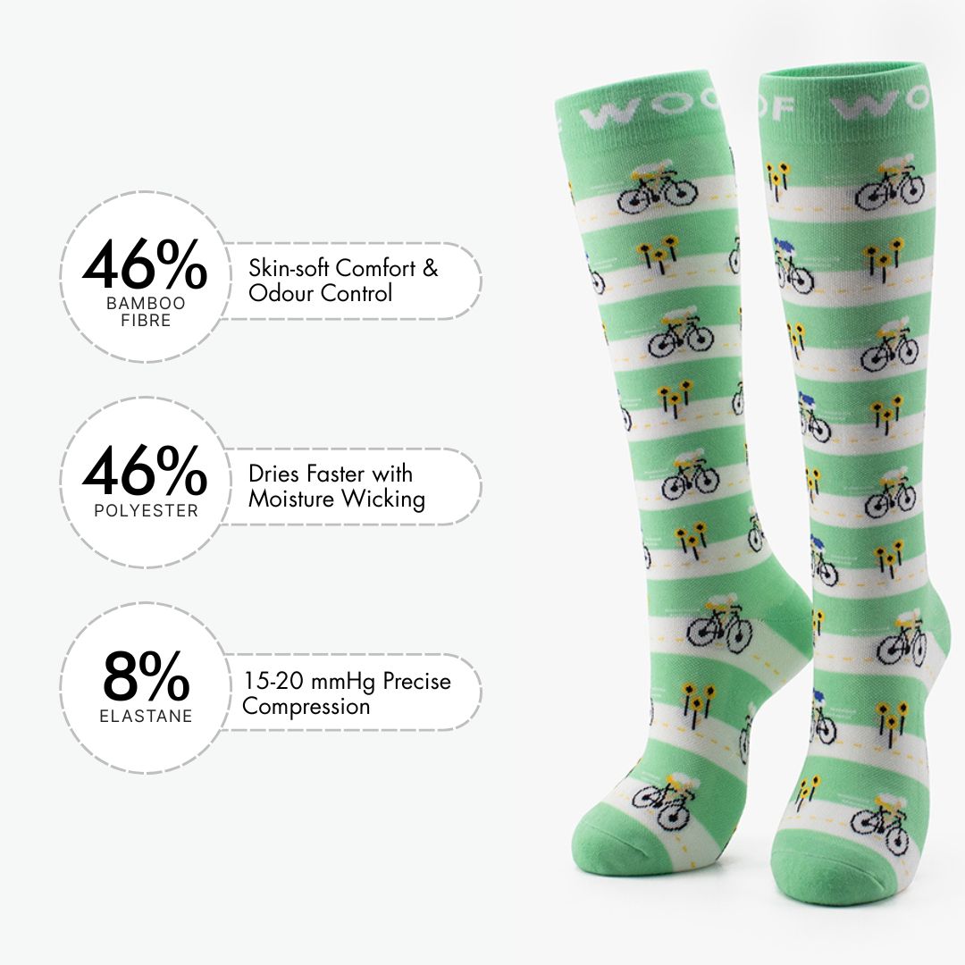 Tour de Socks Bamboo Compression Socks