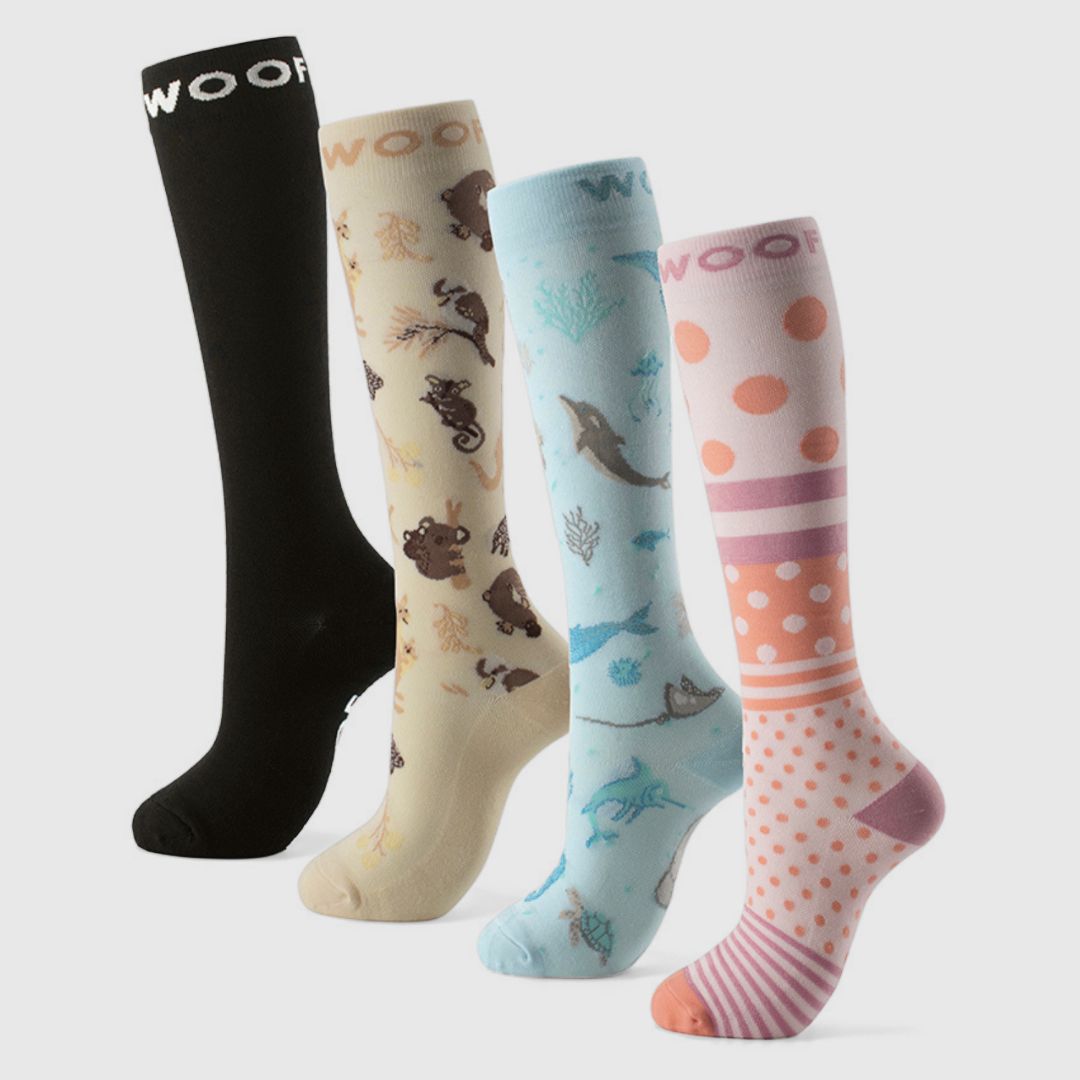 Sock Stars Bamboo Compression Socks 4 Pack