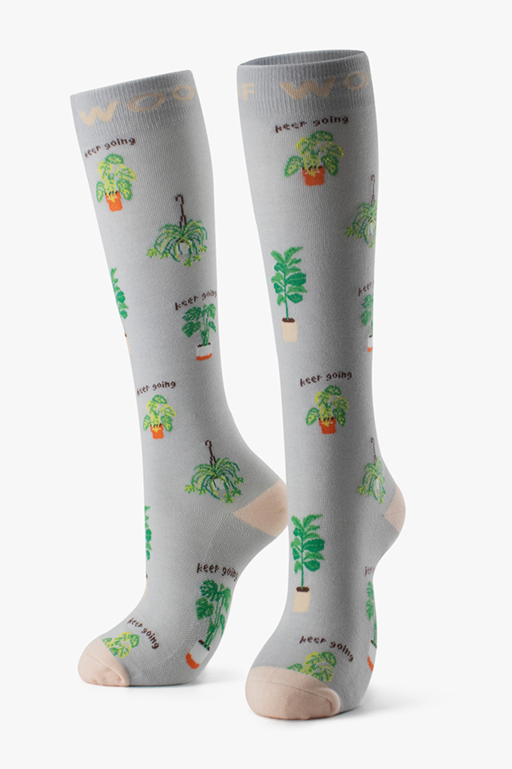 Positive Vibes Bamboo Compression Socks 6 Pack