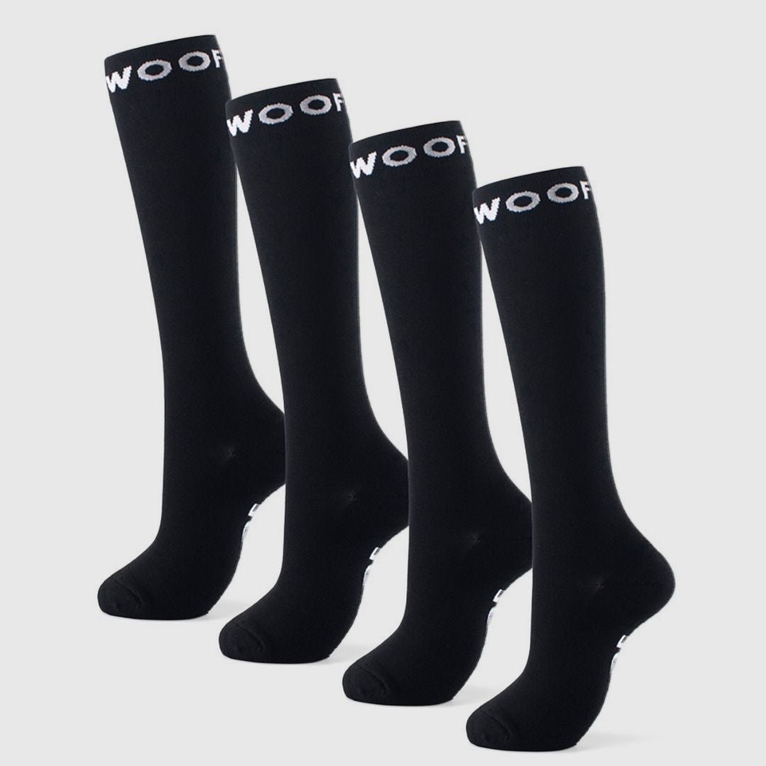 Black Bamboo Compression Socks 4 Pack