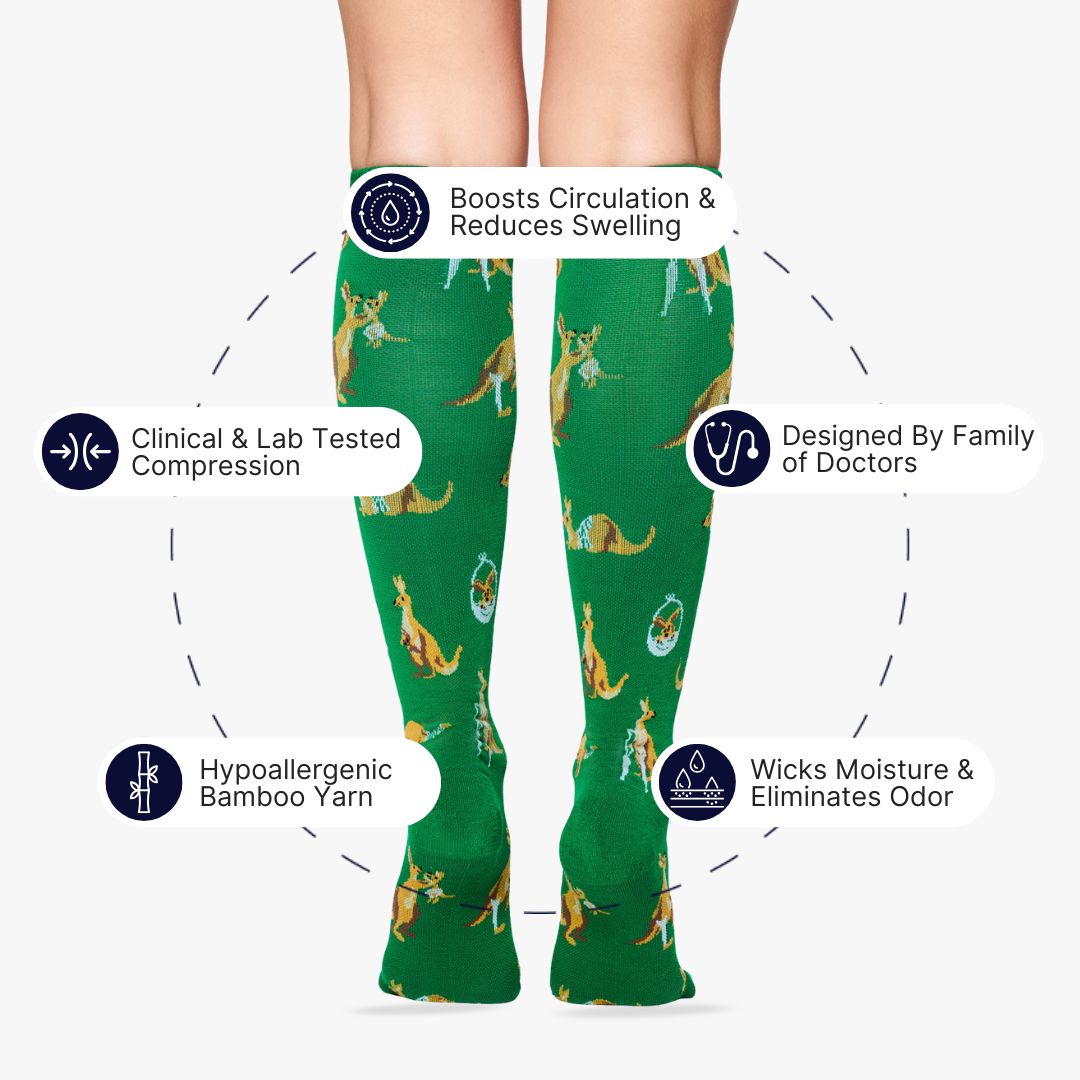 Kangaroo Hospital Bamboo Compression Socks
