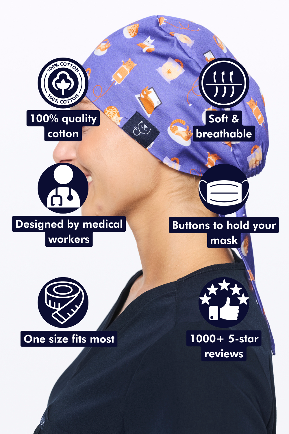 If I Fit I Sit Scrub Cap (Copy)