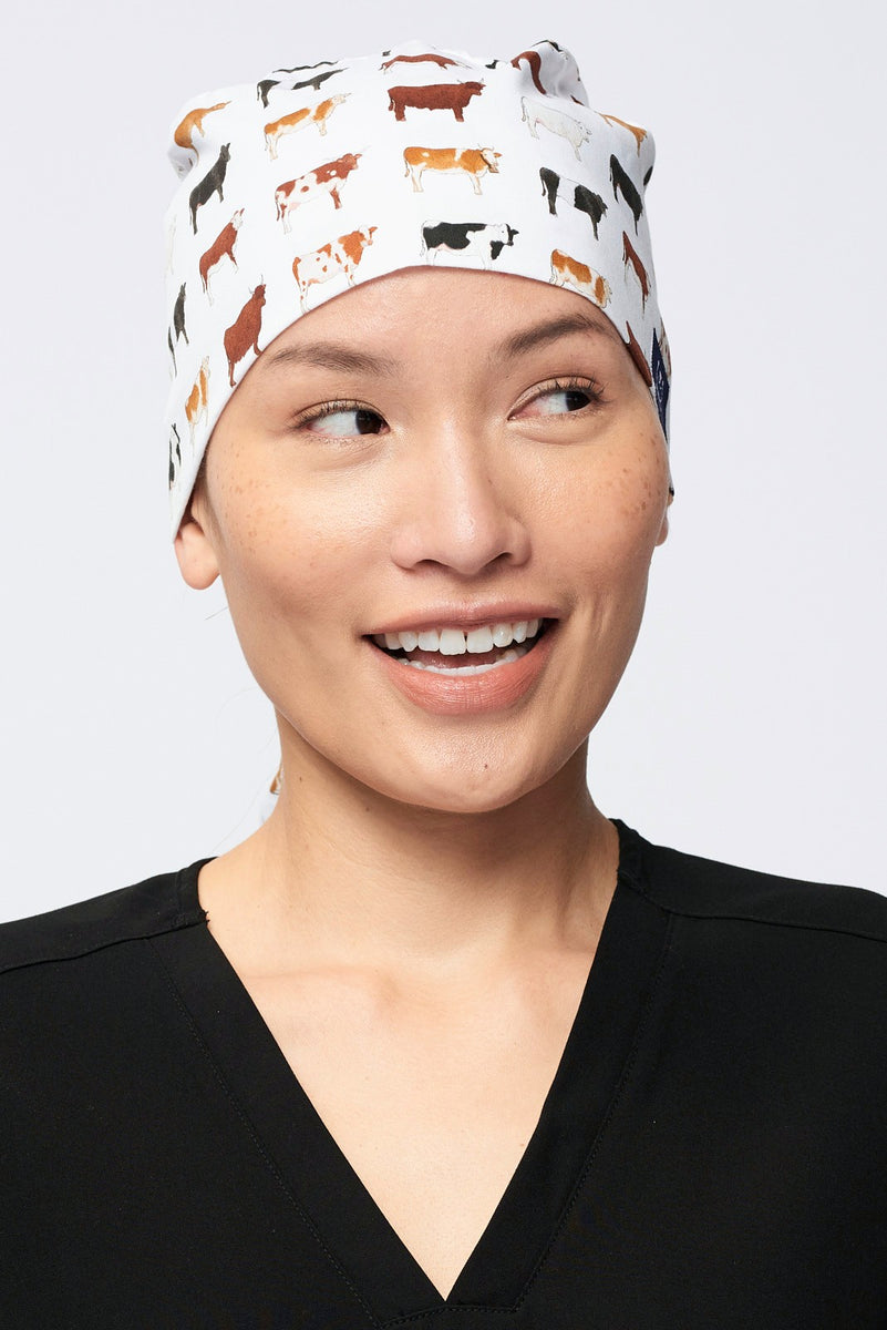 Cows Surgical Scrub Cap Dr. Woof Apparel AU