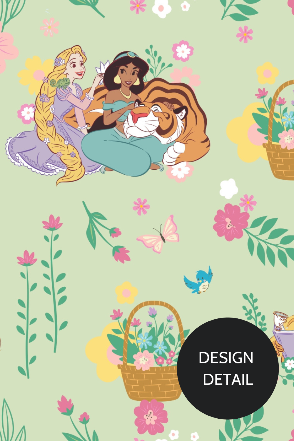Disney Princess Women’s Scrub Set, Garden Party