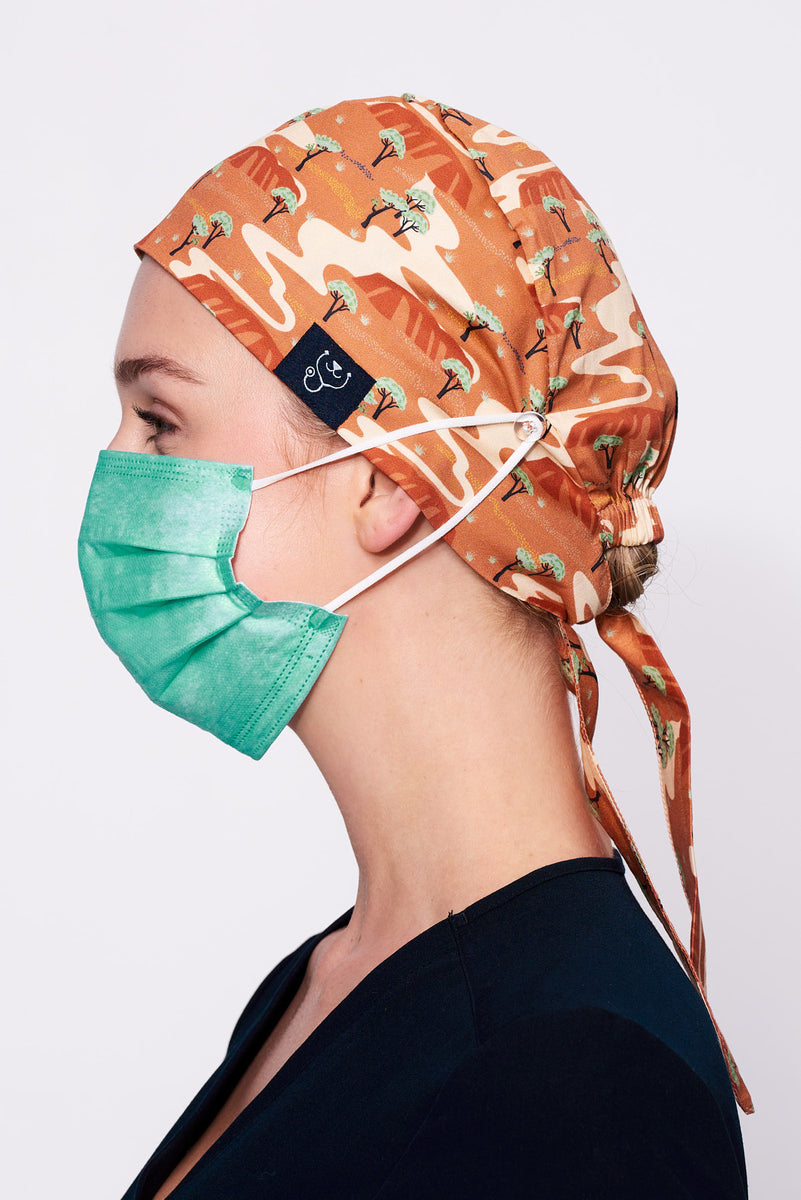 Uluru Scrub Cap Designed in AU Dr. Woof Apparel AU