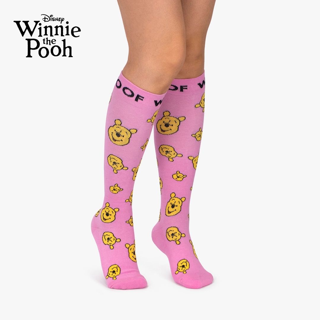 Disney’s Winnie the Pooh and Friends Bamboo Compression Socks, Hundred Acre Smiles