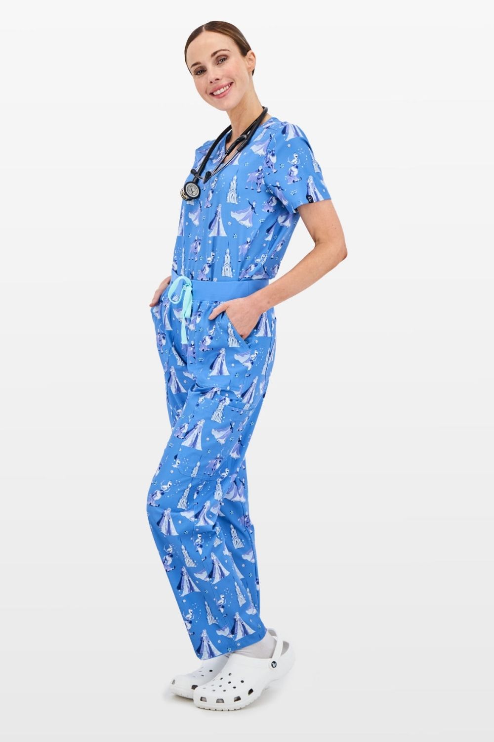 Disney's Frozen Women’s Scrub Set, Winter Wishes