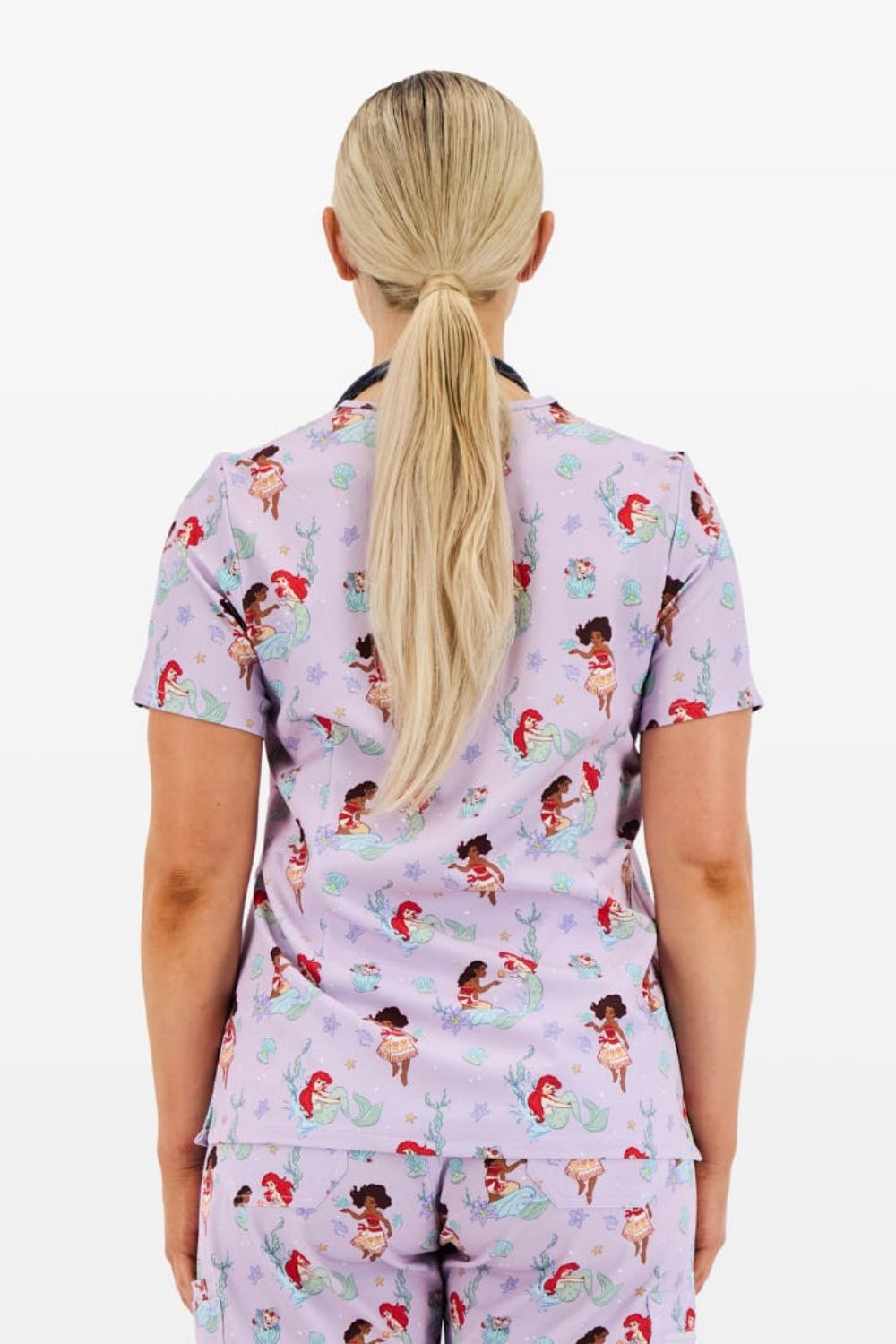 Disney Princess Women’s Scrub Set, Ocean of Dreams