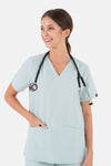 Women's 3-Pocket Scrub Top (Copy) in Noosa Sea Mist