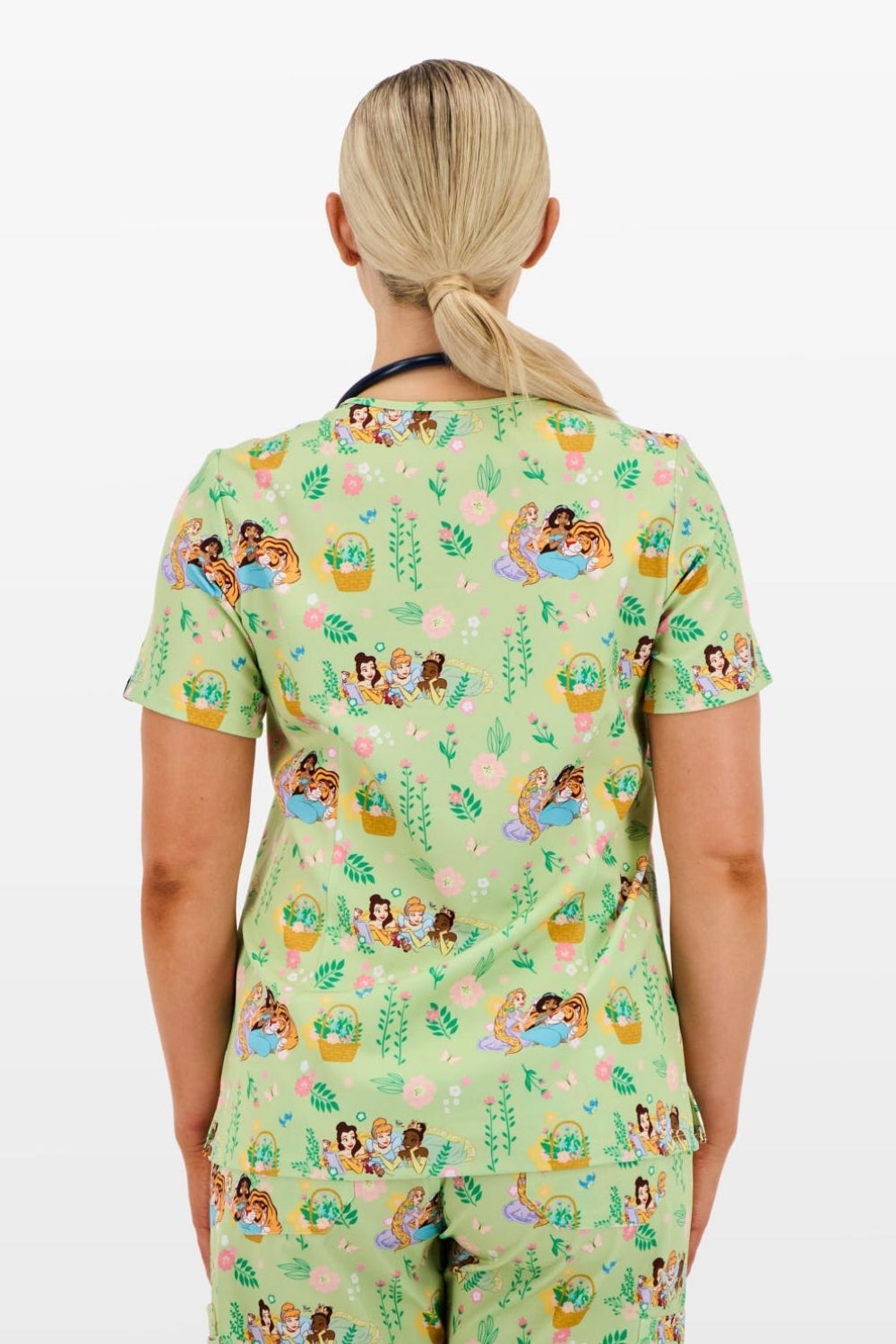 Disney Princess Women’s Scrub Set, Garden Party