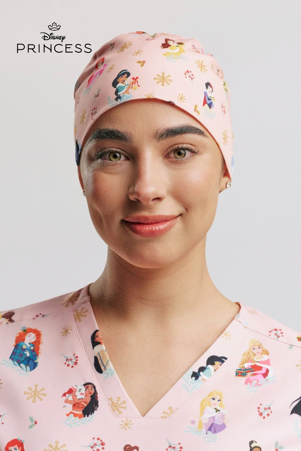 Disney Princess Scrub Cap, Deck the Halls