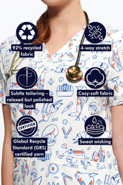 The Vet Life Women’s 3-Pocket Scrub Top