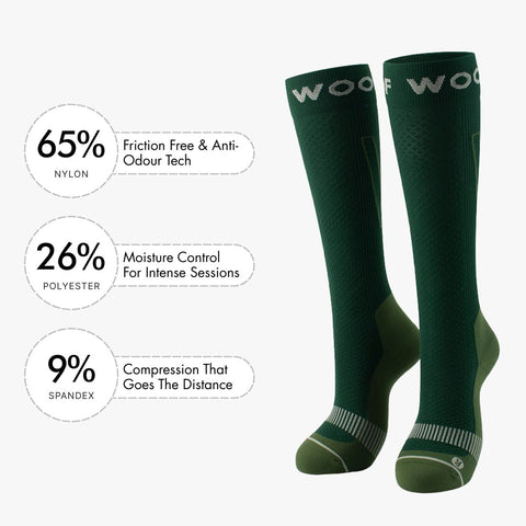 Fern Green Bamboo Compression Socks