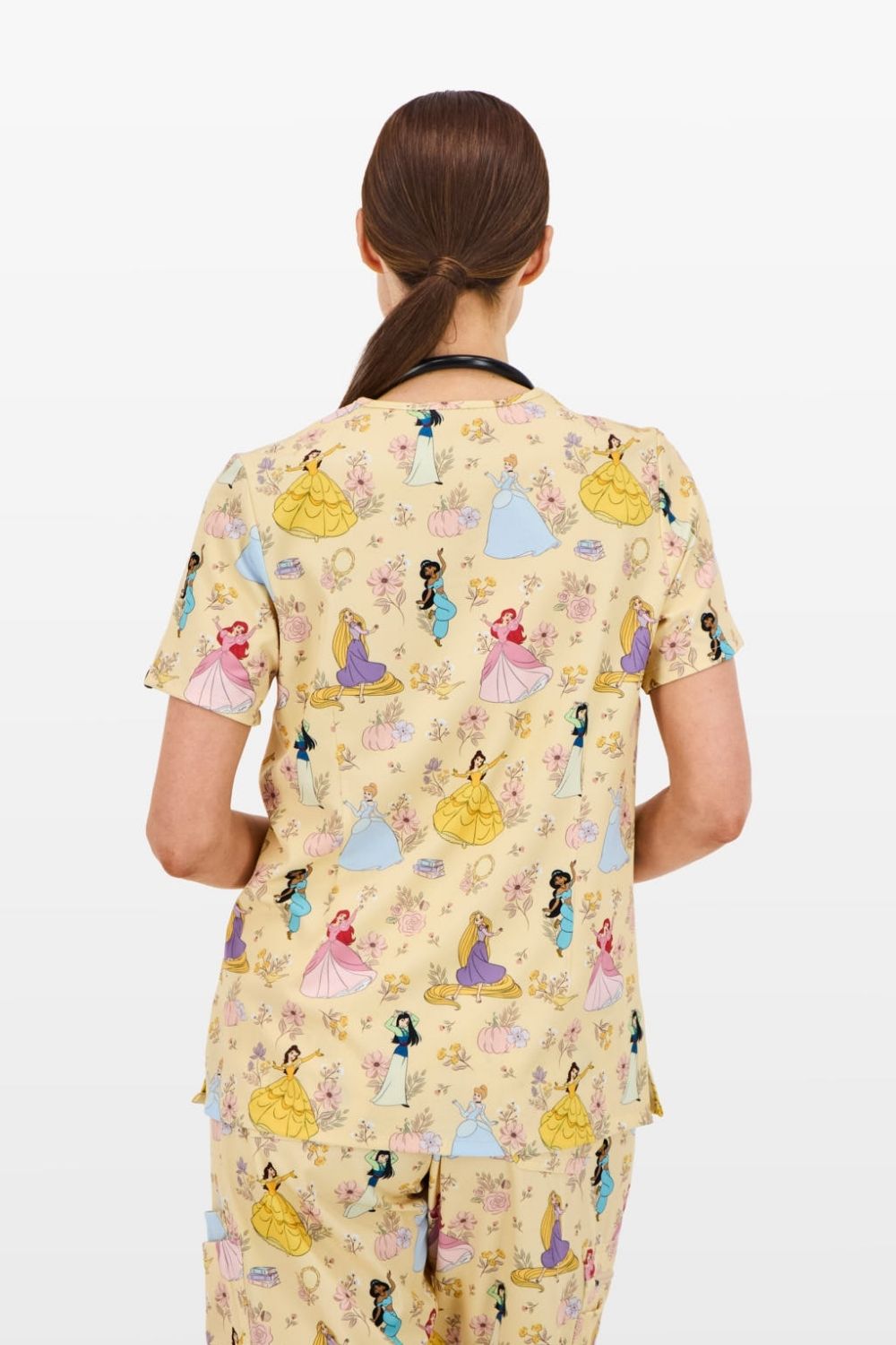 Disney Princess Women’s Scrub Set, Golden Meadow