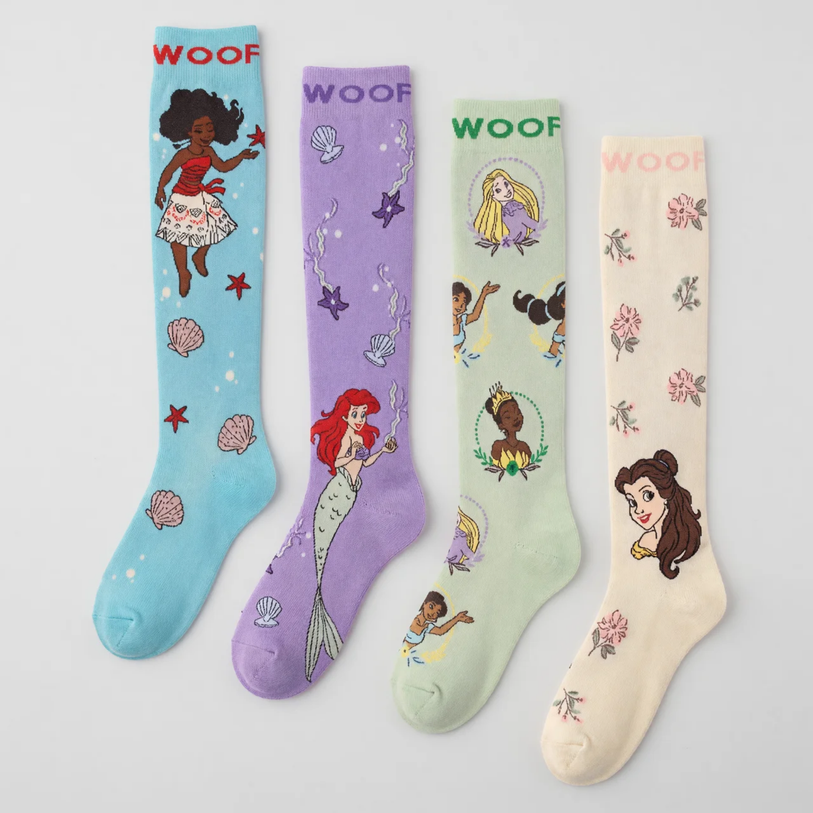 Disney Princess Bamboo Compression Socks 4 Pack