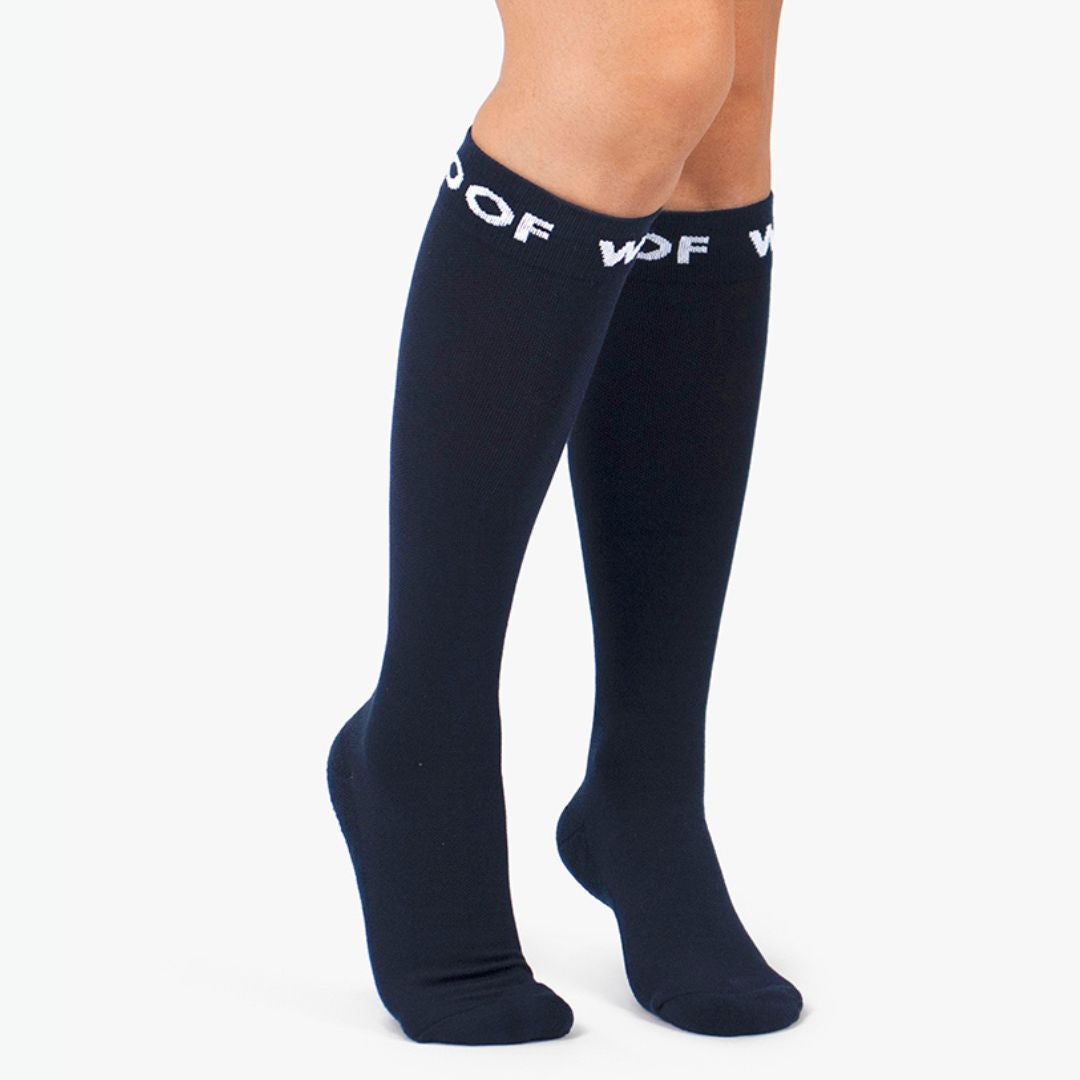 Navy Bamboo Compression Socks