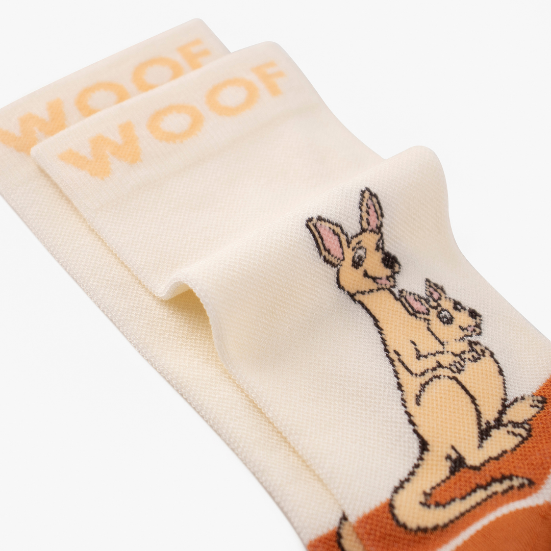 Kangaroo & Joey Bamboo Crew Compression Socks