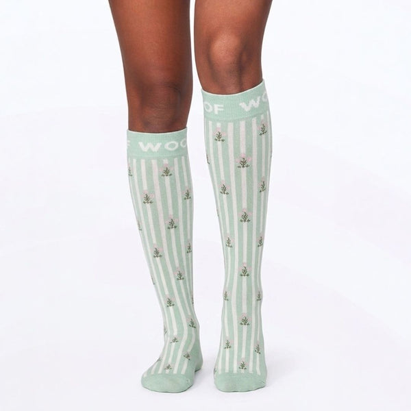 Backyard Blooms Bamboo Compression Socks
