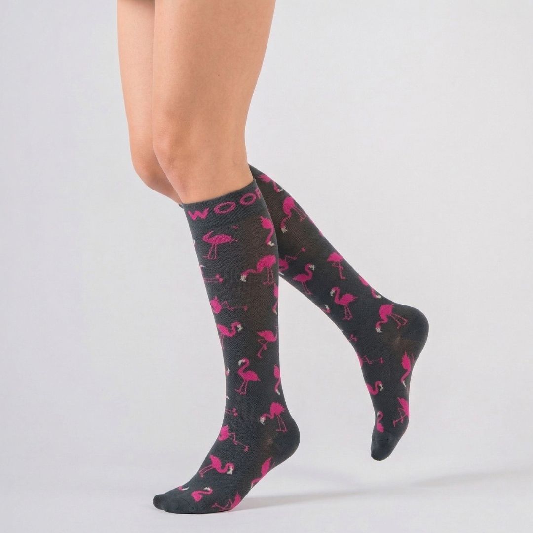 Flamingo Bamboo Compression Socks
