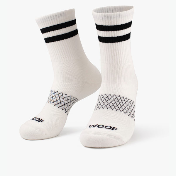 [Double Black Stripes on White]