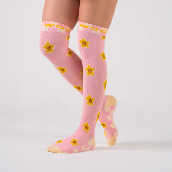 Daisy Delight Bamboo Compression Socks