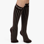 Pinstripe Bamboo Compression Socks