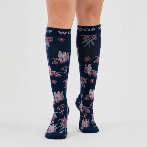 Australian Red Flowering Gum Bamboo Compression Socks