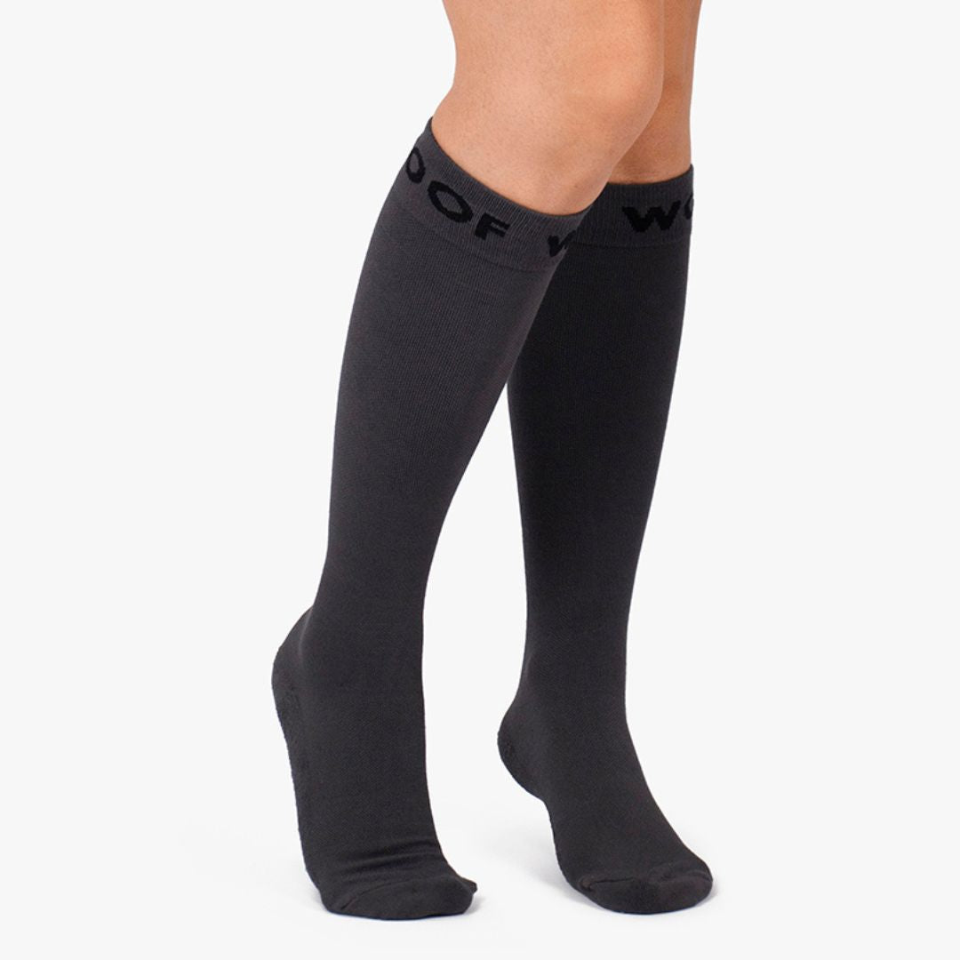 Shadow Grey Bamboo Compression Socks