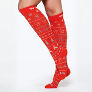 Christmas Sweater Bamboo Compression Socks