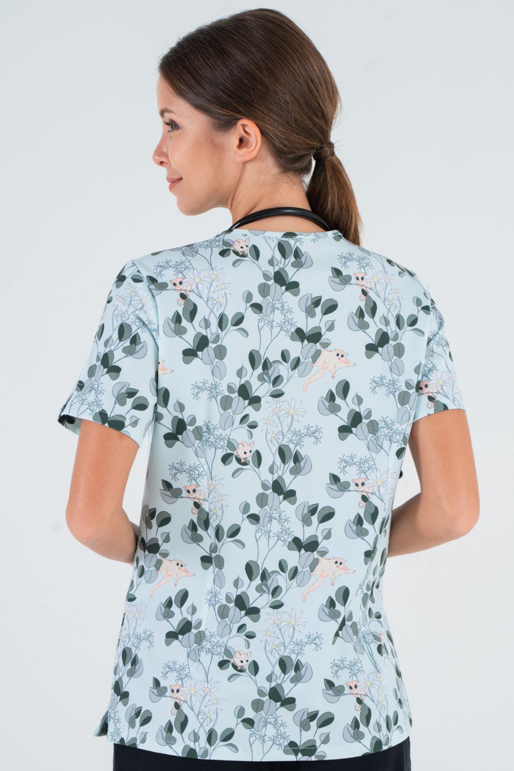 Sugar Gliders Women’s 3-Pocket Scrub Top