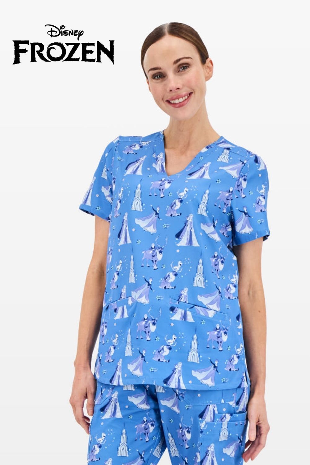 Disney's Frozen Women’s Scrub Set, Winter Wishes