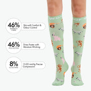 Wild Savanna Bamboo Compression Socks