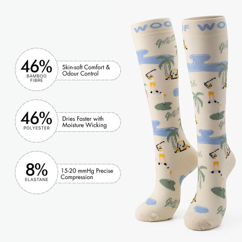 Tee Time Bamboo Compression Socks