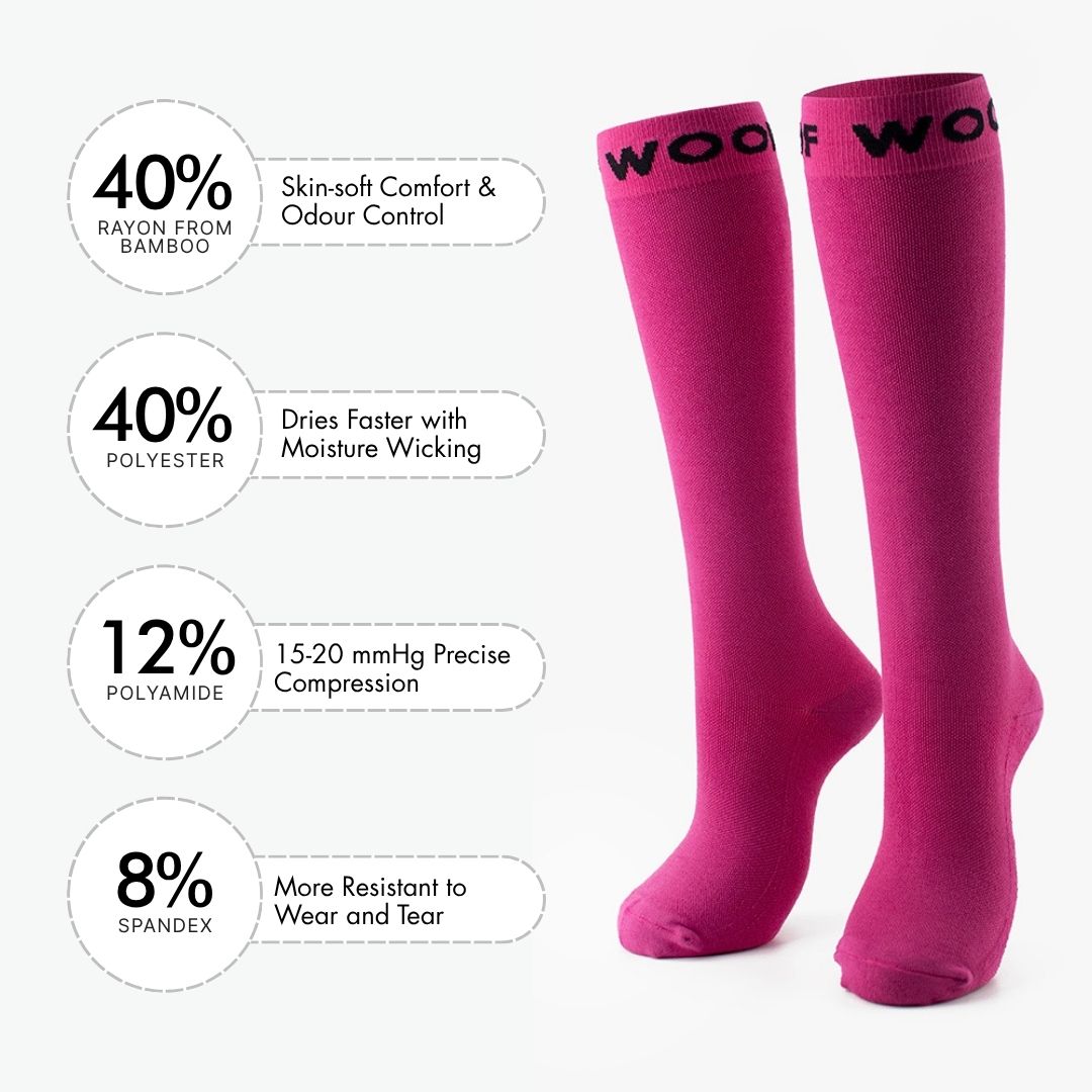 Blush Bamboo Compression Socks