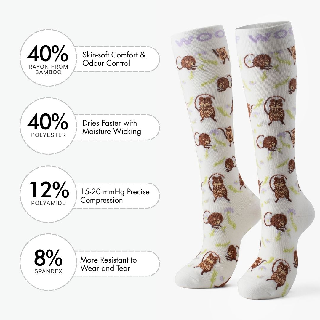 Quokka Bamboo Compression Socks