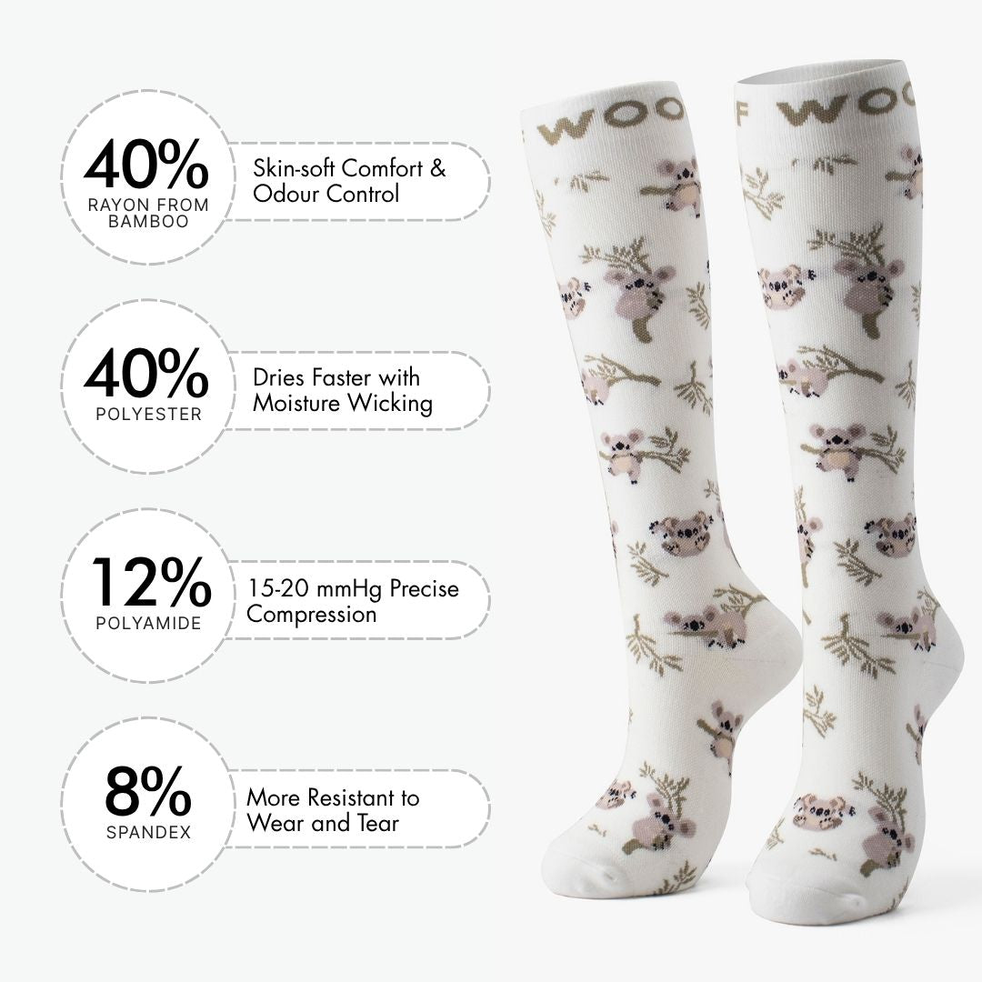 Drop Bear Bamboo Compression Socks