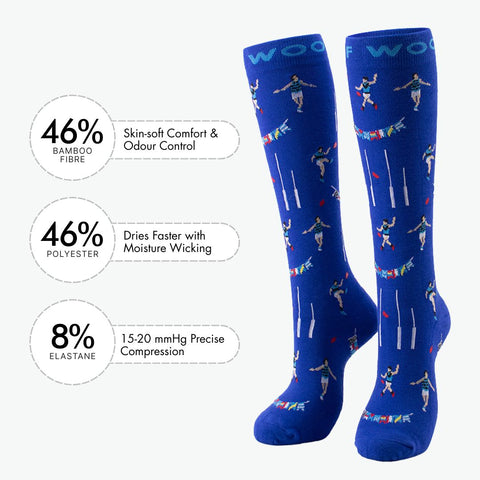 Aussie Rules Bamboo Compression Socks