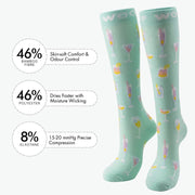 Cocktail Hour Bamboo Compression Socks