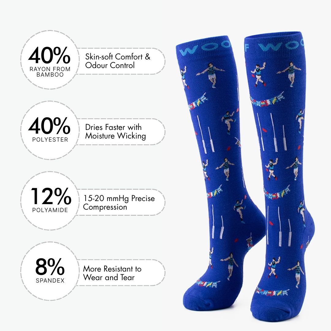 Aussie Rules Bamboo Compression Socks