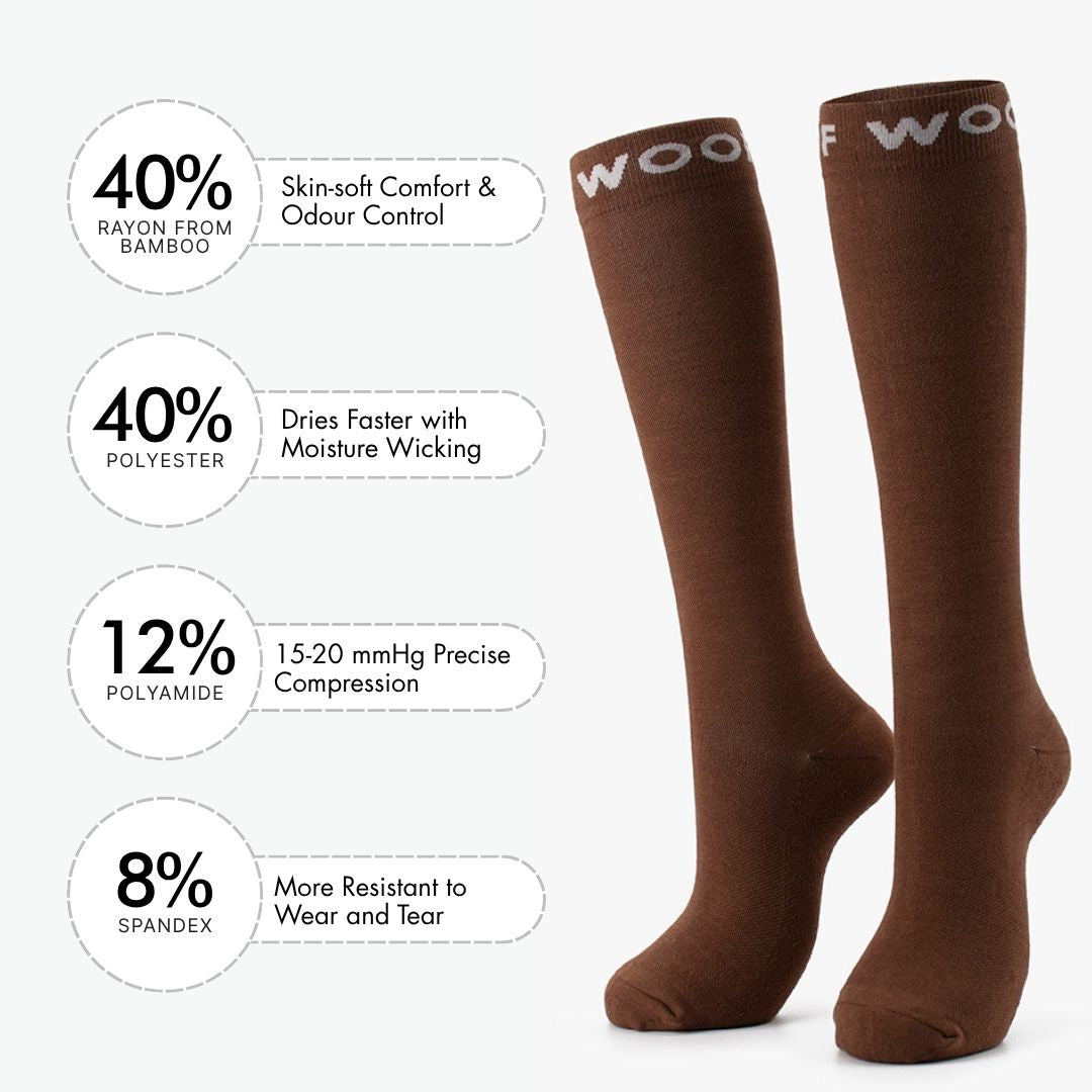 Nude 3 Bamboo Compression Socks