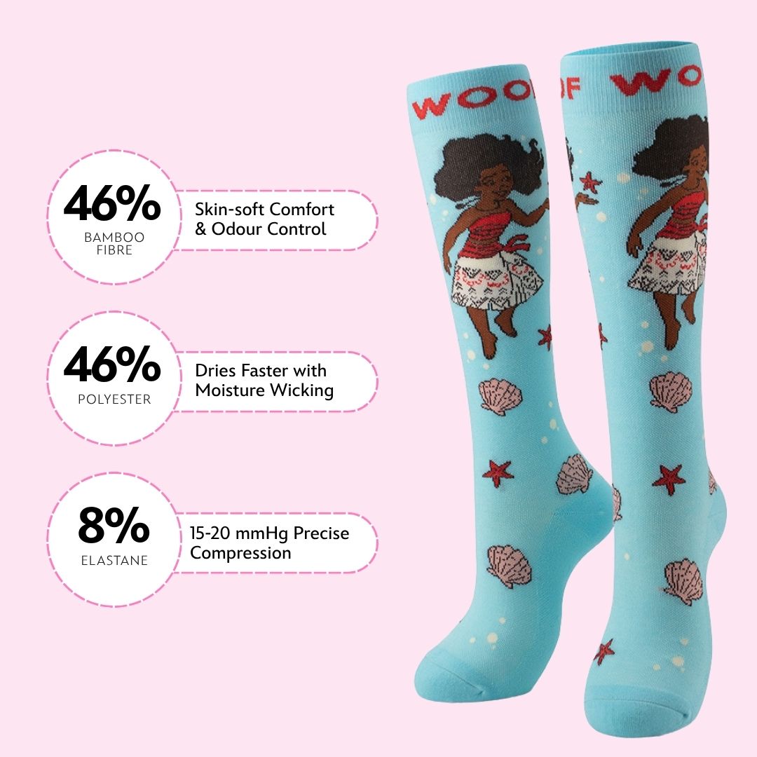 Disney's Moana Bamboo Compression Socks, Moana