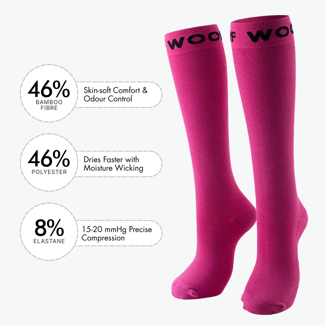 Blush Bamboo Compression Socks