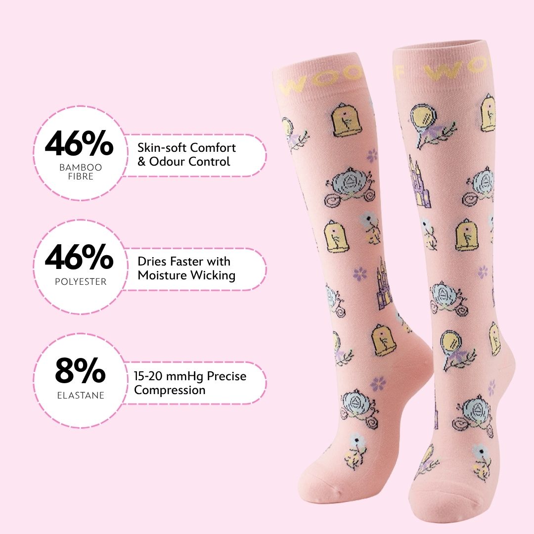 Disney Bamboo Compression Socks, Magic Spell