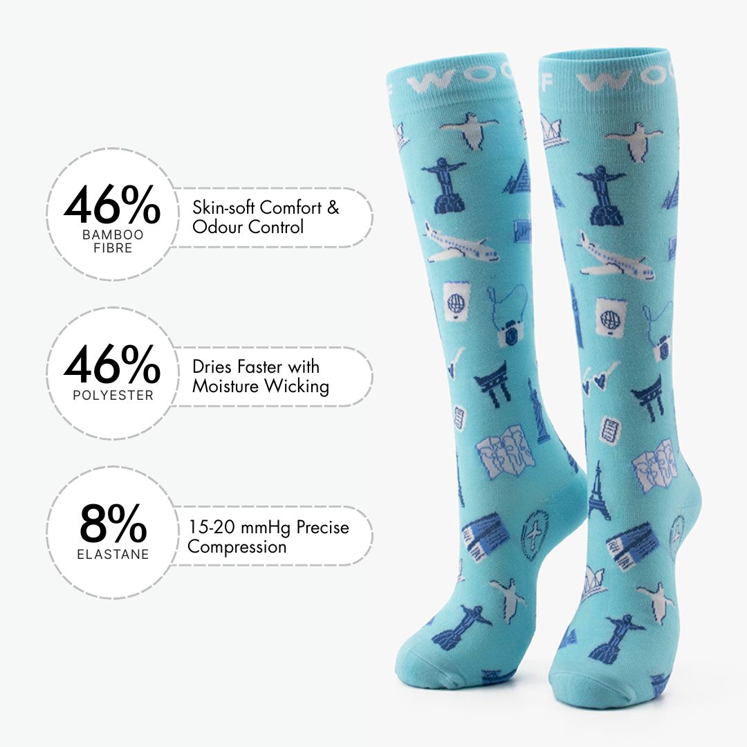 Globetrotter Bamboo Compression Socks