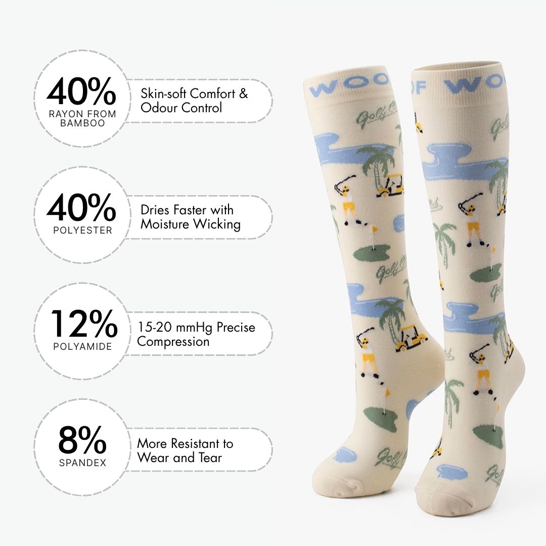 Tee Time Bamboo Compression Socks