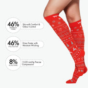 Christmas Sweater Bamboo Compression Socks