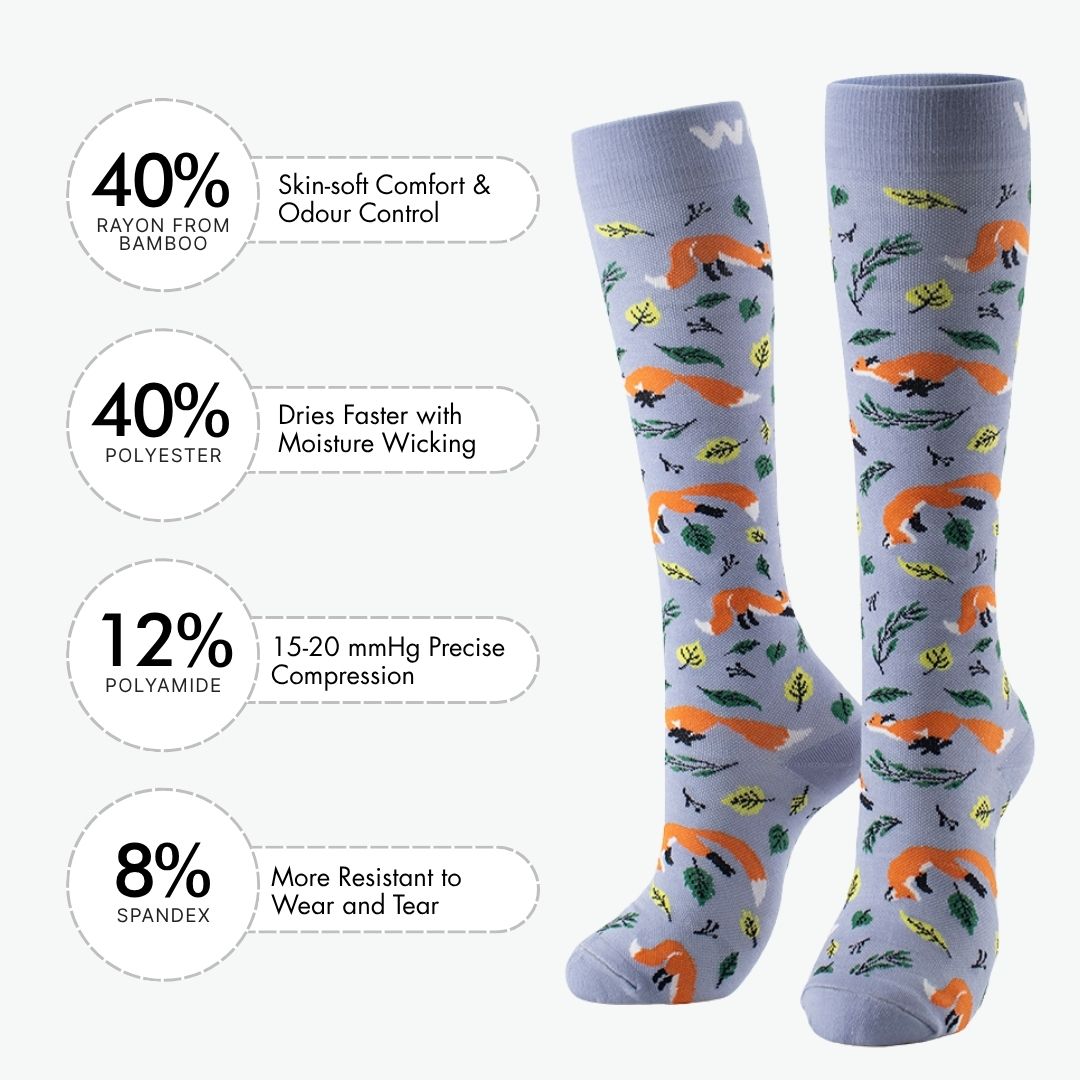 Fox Bamboo Compression Socks