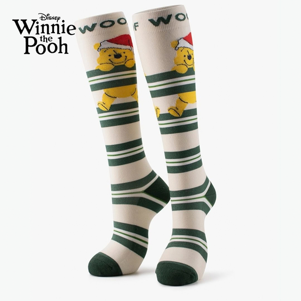 Disney’s Winnie the Pooh Bamboo Compression Socks, Christmas Pooh