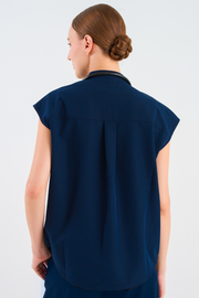 Women's Drape-Fit Oversized Scrub Top